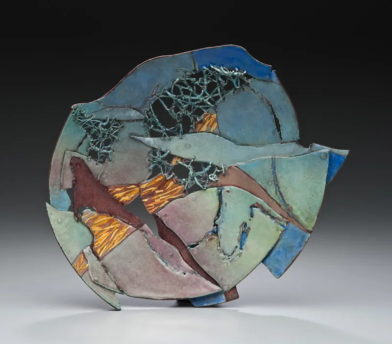 Caldera — enamel by Judy Stone